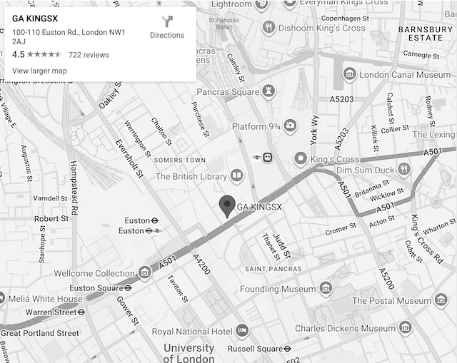 GA KingsX - Map